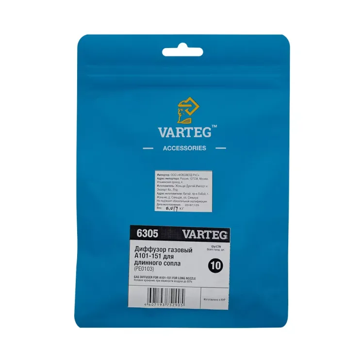 Диффузор газовый A101-151 для длинного сопла PE0103 VARTEG FoxWeld купить в Ижевске
