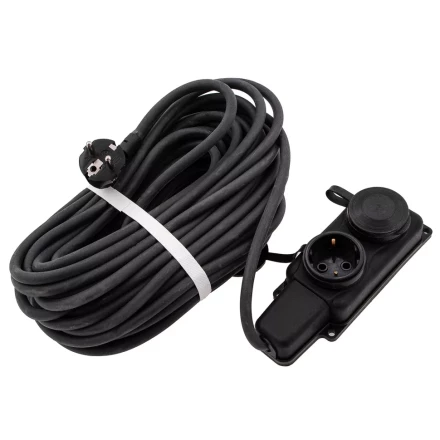 Удлинитель силовой 20 м, 16А, тип УХз16, КГ 3 x 1.5 мм, 2 розетки, Россия Сибртех 95882 купить в Ижевске