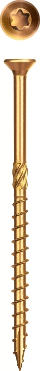 ЗУБР КС-П, 100 х 6.0 мм, TX30, потайная головка, желтый цинк, 100 шт, конструкционный саморез, Профессионал (30041-60-100) купить в Ижевске