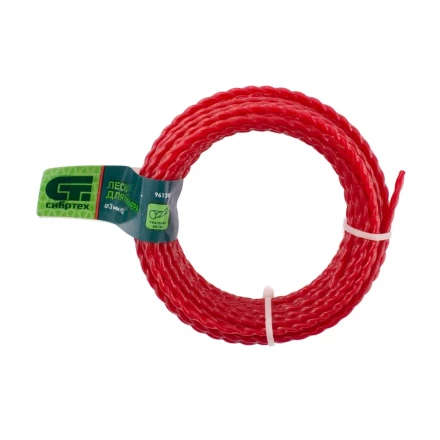 Леска для триммера овальная витая, 3.0 мм х 10 м, Россия Сибртех 961385 купить в Ижевске