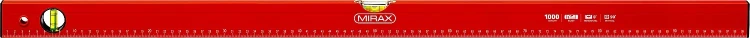 Уровень коробчатый MIRAX, 2 ампулы, крашеный, 1000мм 34602-100_z02 купить в Ижевске
