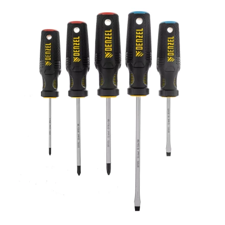 Набор отверток 5 шт Denzel, PH+SL, S2, 3к рукоятка, 122157 купить в Ижевске