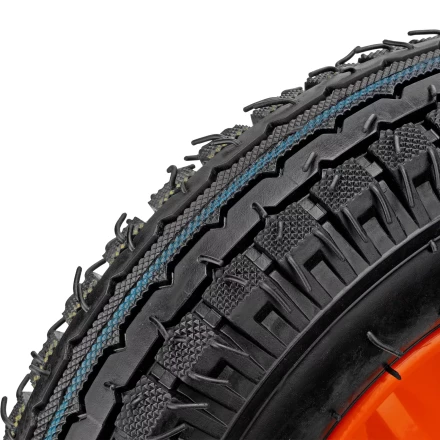 Колесо пневматическое усиленное Palisad 69081, шина 8PR, 4.00-8 D400 мм, внутренний диаметр подшипника 20 мм, длина оси 90 мм купить в Ижевске