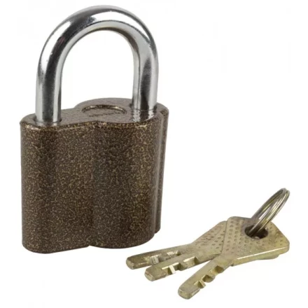 Замок ЗУБР &quot;МАСТЕР&quot; навесной, компактный корпус, дисковый механизм секрета, ключ 7 &quot;пинов, 48х41мм 3720-26_z01 купить в Ижевске