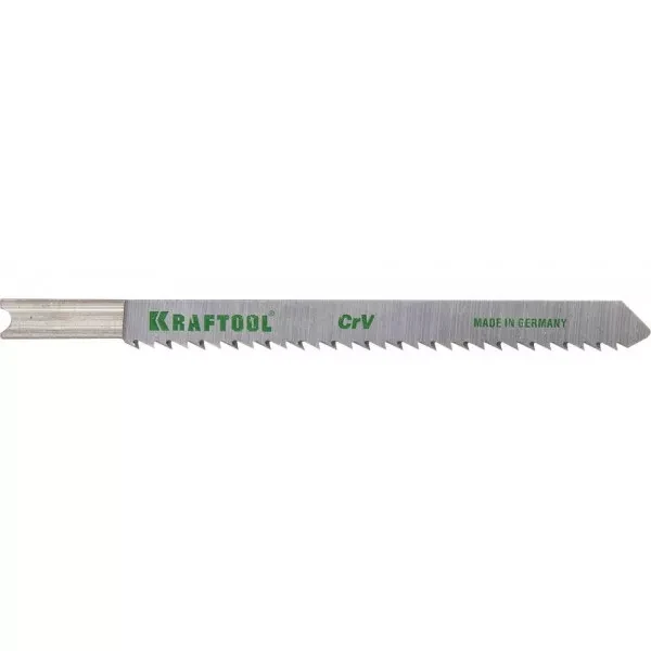 Полотна KRAFTOOL, U101BR, для эл/лобзика, Cr-V, по дереву, фанере, ламинату, обратный рез, US-хвост., шаг 2,5мм, 75мм, 2шт 159616-2,5 купить в Ижевске