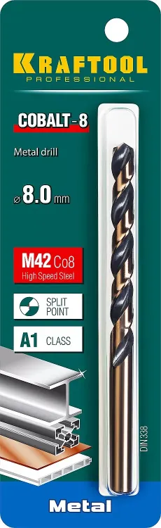 Сверла по металлу HSS-Co 29656-8 купить в Ижевске