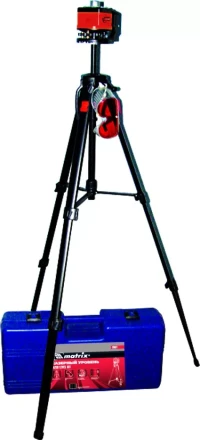 Уровень лазерный 100 мм штатив 1300 мм крутящ. голова ротац. набор в пласт.кейсе  MATRIX MASTER 35031 купить в Ижевске