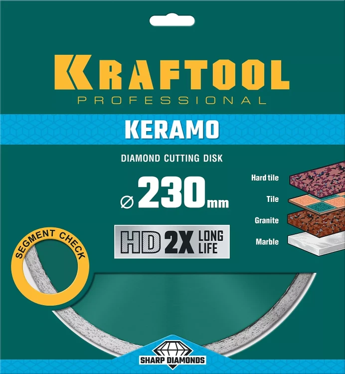 Диск алмазный отрезной для УШМ KERAMO 36684-230 купить в Ижевске