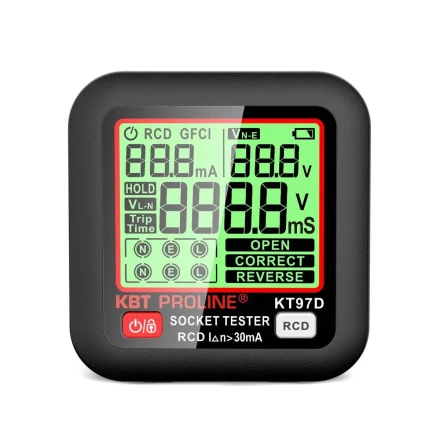 Тестер розеток и УЗО КВТ КТ 97D (91921) купить в Ижевске