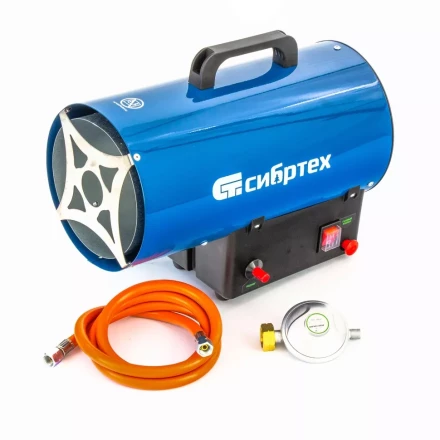 Газовая тепловая пушка СТГ-15, 15 кВт, 500 м3/ч, пропан-бутан Сибртех 96452 купить в Ижевске