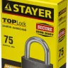 Замок STAYER "STANDARD" навесной, металлический корпус, закаленная дужка, 75 мм 37160-75 купить в Ижевске