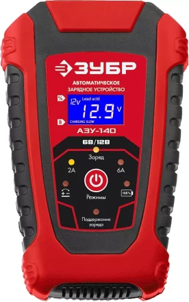 ЗУБР АЗУ-140, 6/12 В, 6 А, автоматическое зарядное устройство (59310) купить в Ижевске