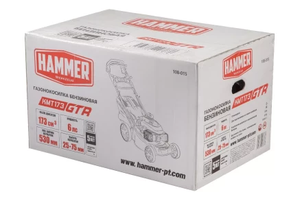 Газонокосилка бензиновая самоходная HAMMER KMT173GTR купить в Ижевске