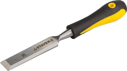 Стамеска с двухкомпонентной ручкой, 25мм, STAYER Profi 18205-25 купить в Ижевске