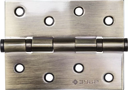 Петля универсальная ЗУБР &quot;ЭКСПЕРТ&quot;, 2 подшипника, цвет ст. латунь (AB), с крепежом, 100х75х2,5мм, 2 шт 37601-100-5 купить в Ижевске