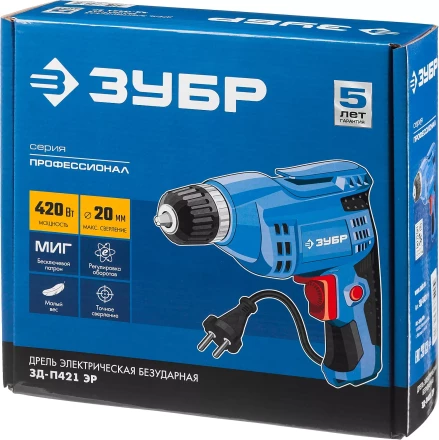 Дрель реверсивная ЗД-П421 ЭР серия ПРОФЕССИОНАЛ купить в Ижевске