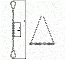 Строп комбинированный 0.9 т L=4.5 м L цепи=1.2 м заплет купить в Ижевске