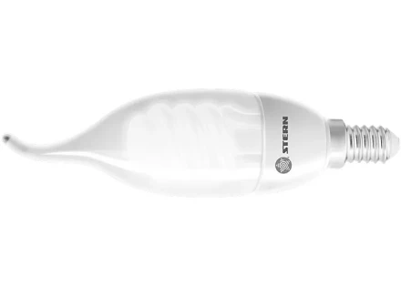 Лампа компактная люминесцентная &quot;свеча на ветру&quot; 9W 2700K E14 8000ч Stern 90961 купить в Ижевске