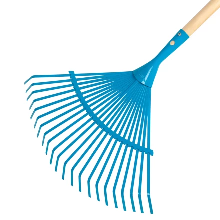 Грабли веерные стальные Palisad, 430 х 1550 мм, 22 плоских зуба, лакированный черенок, Luxe, 617885 купить в Ижевске