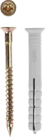 Дюбель-гвоздь ЗУБР &quot;МАСТЕР&quot; полипропиленовый, потайный бортик, 6 x 40 мм, 8 шт 4-301346-06-040 купить в Ижевске