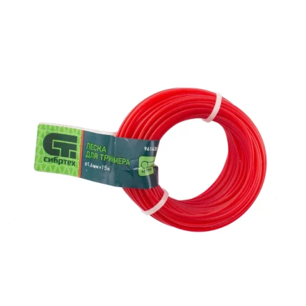 Леска для триммера круглая, 1.6 мм х 15 м, Россия Сибртех 961435 купить в Ижевске