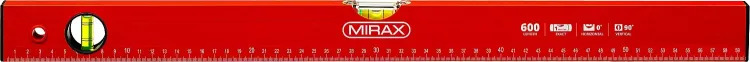 Уровень коробчатый MIRAX, 2 ампулы, крашеный, 600мм 34602-060_z02 купить в Ижевске