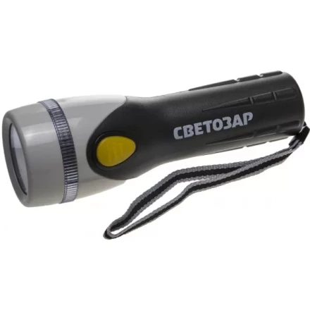Фонарь СВЕТОЗАР "UPITER" ручной с пластмассовым корпусом и ремешком, ксеноновая лампа, 2xD SV-56375 купить в Ижевске