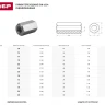 Гайка ЗУБР "МАСТЕР" переходная, DIN 6334, оцинкованная, M8, 5кг 303750-08 купить в Ижевске