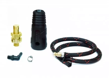 Разъем силовой TIG 50 M12х1 шланг L=0,6метра  быстроразъем Aurora купить в Ижевске