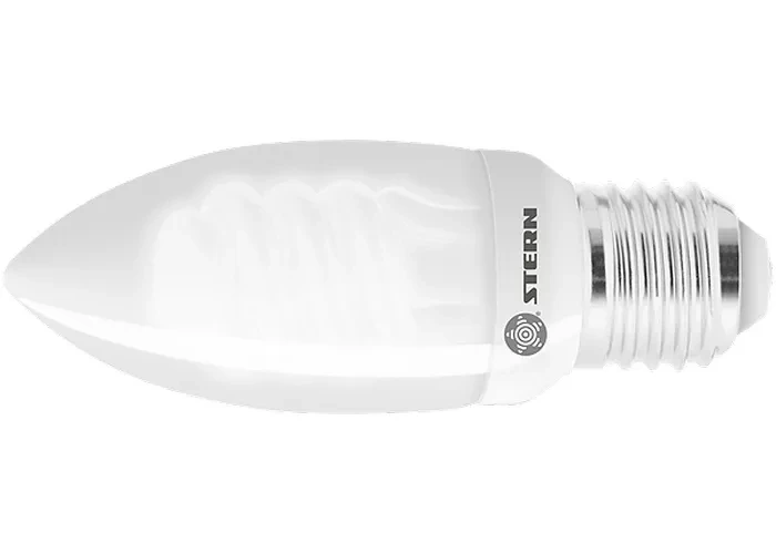 Лампа компактная люминесцентная свечка 9W 2700K E27 8000ч Stern 90962 купить в Ижевске