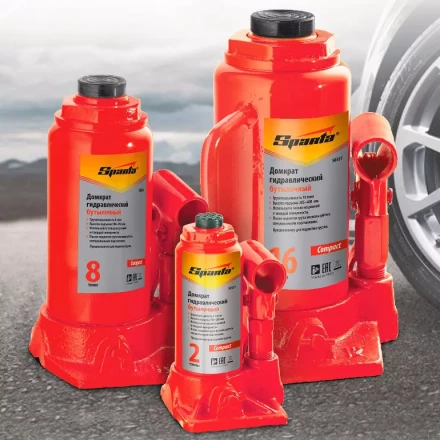 Домкрат гидравлический бутылочный 12 т h подъема 205-400 мм  SPARTA Compact 50336 купить в Ижевске