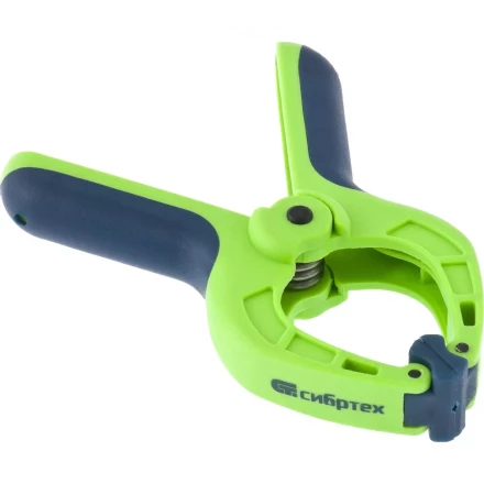 Струбцина клещеобразная 1-1/4 пластиковый корпус двухкомпонентные рукоятки усиленная пружина 33 мм Сибртех 20782 купить в Ижевске