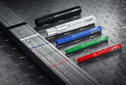 ЗУБР МК-80 красный, 0.8 мм маркер-краска (06324-3) купить в Ижевске