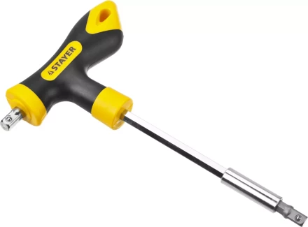 Набор STAYER &quot;MASTER&quot; &quot;HERCULES&quot;: Отвертка реверсивная, Т-образная отвертка-битодержатель, адаптер для торц голов, 43 предм 25084-H43 купить в Ижевске