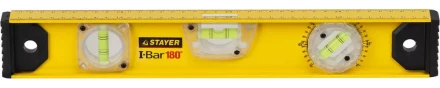 Уровень STAYER "MASTER" "I-Bar" РЕЛЬС двутавровый, 3 противоударных ампулы (1 поворотная на 360 град), линейка, 40см 3470-040_z01 купить в Ижевске