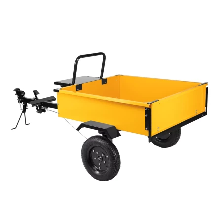 Прицеп для мотоблока Denzel TT-500, оцинк., груз. 500 кг, рег. сцепка, колеса 4.00-10, в упаковке купить в Ижевске