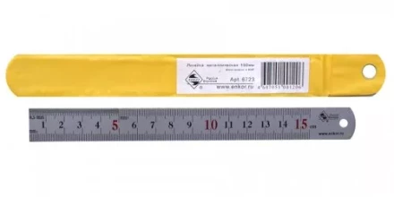 Линейка металлическая 150мм матовая Энкор 6723 купить в Ижевске