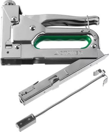 Степлер &quot;Max 140&quot; с регулировкой силы удара, металл корпус 4-в-1: тип 140 (6-14 мм) / 28 (9-11 мм) / 300 (10-14 мм) / 500 (14 мм), STAYER 31508_z02 купить в Ижевске