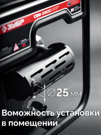 ЗУБР 3900 Вт, инверторный генератор (СБИ-3900) купить в Ижевске