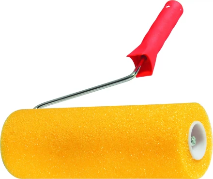 Валик &quot;СТРУКТУРНЫЙ&quot; поролоновый с ручкой &quot;гладкий&quot; 230 мм D - 80 мм  MATRIX 80220 купить в Ижевске