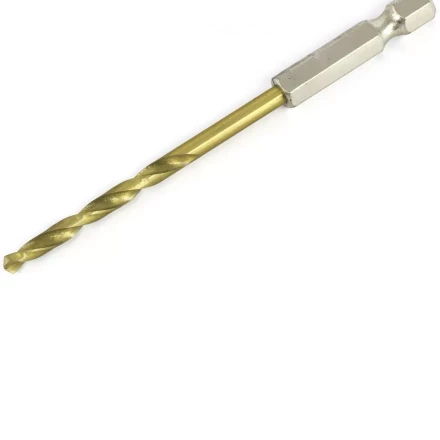 Сверло по металлу 3,8 мм HSS нитридтитановое покрытие шестигранный хвостовик Matrix 717382 купить в Ижевске
