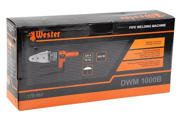 Аппарат для сварки пластиковых труб WESTER DWM 1000B купить в Ижевске
