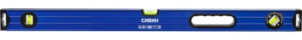 Уровень СИБИН коробчатый усиленный, утолщенный профиль, 2 фрезерованные поверхности, 3 противоударных ампулы (1 поворотная на 360 град), с ручками, 34609-080 купить в Ижевске