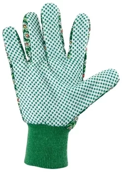 Перчатки садовые х/б ткань с ПВХ точкой, манжет, M PALISAD 67762 купить в Ижевске