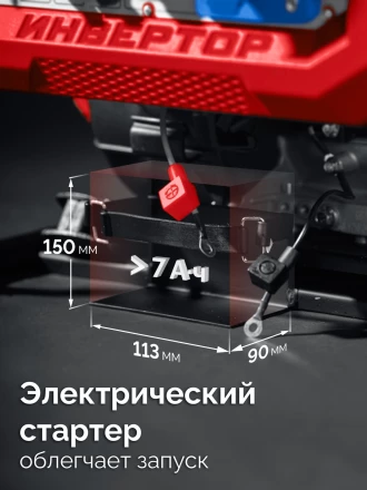 ЗУБР 5500 Вт, инверторный генератор с электростартером и розеткой АВР (СБИ-5500ЕА) купить в Ижевске
