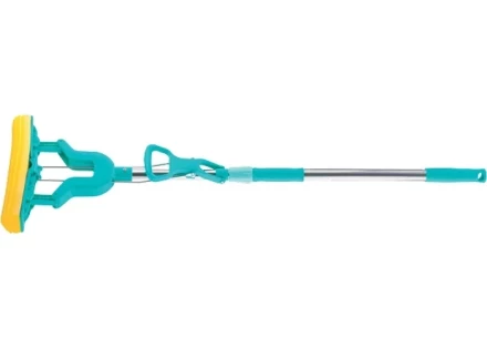 Швабра отжимная сложением 130 см губка PVA 26х5х4,5 см рукоятка телескопическая нержавеющая ТМ Elfe 93503 купить в Ижевске