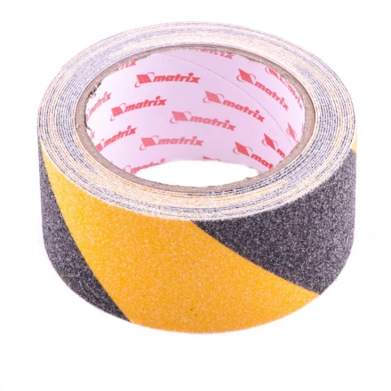 Лента клейкая противоскользящая черно-желтая 50 мм x 5 м Matrix 88718 купить в Ижевске