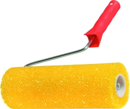 Валик "СТРУКТУРНЫЙ" поролоновый с ручкой "шероховатый" 230 мм D - 80 мм MATRIX 80221