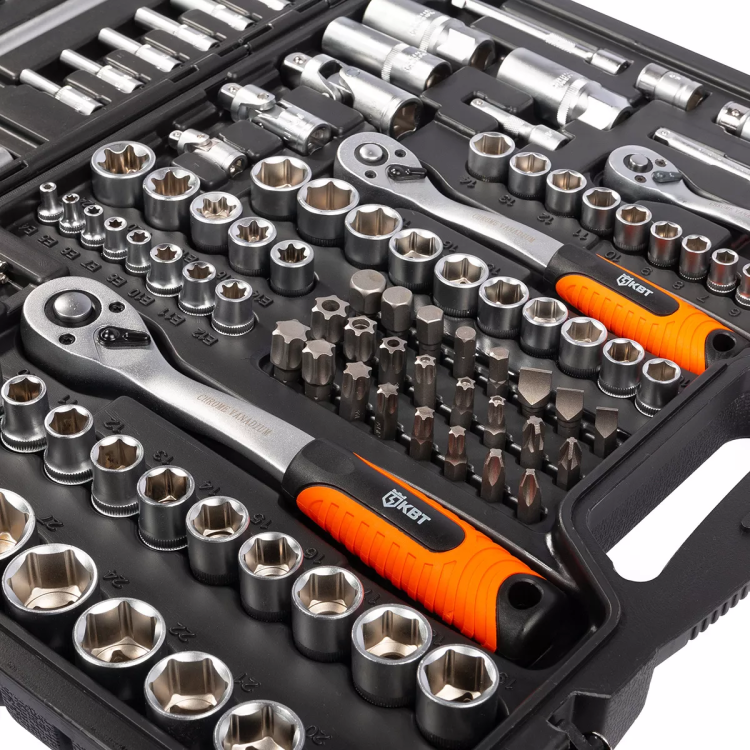 Набор автоинструмента КВТ НАИ-09/150 1/2", 1/4", 3/8", 150 предметов (92315) купить в Ижевске