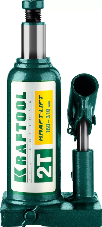 Домкрат гидравлический бутылочный "Kraft-Lift", сварной, 2т, 160-310мм, KRAFTOOL 43462-2 43462-2_z01 купить в Ижевске